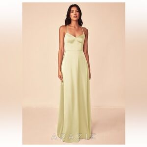Azazie Mei Bridesmaid Dress Lemon Sorbet